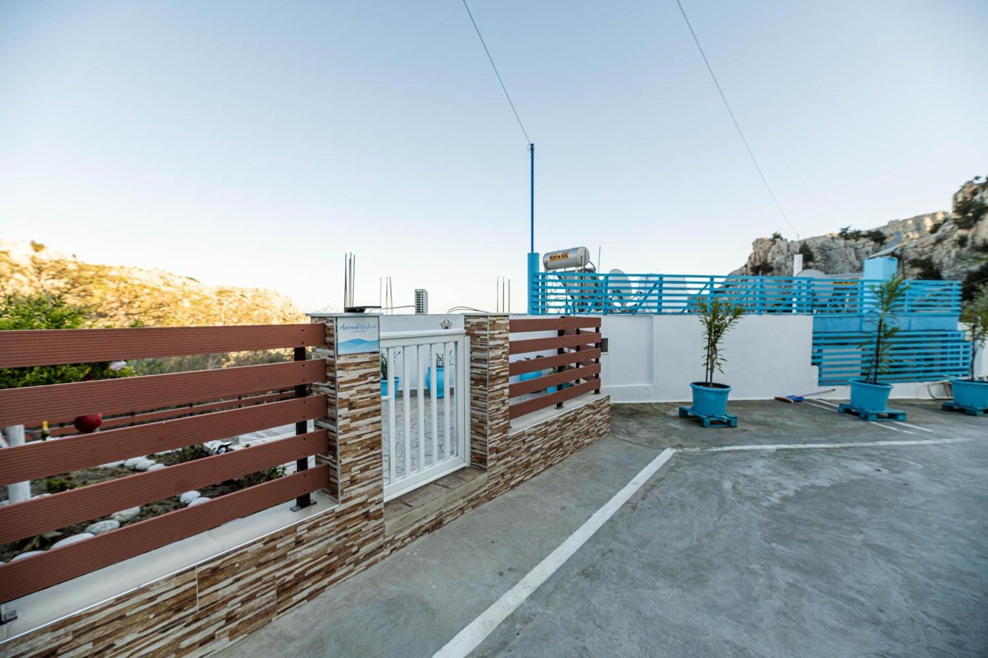 Aperanto Galazio Apartment Архангелос Екстериор снимка
